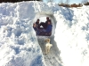 Buddy joins the winter fun with Emile Riga, 12 and Remi Riga, 14 (top, left to right) and Jason Del Rio, 11 and Isabelle Del Rio, 12 (bottom, left to right). Photo By Bruno Riga