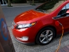 The Volt has a 10-12 hour charge time using 120 volts or about 4 hours on 240 volts.