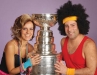 Adam and Denise Faracassa pose with the Stanley Cup