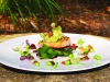 Pan-Roasted Wild Salmon with  Vegetables and Citrus Vinaigrette