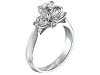 Take her breath away with this elegant ring from Scott Kay’s Contemporary Crown Setting Collection.