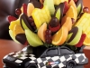 This Nascar® Victory Celebration basket with dipped strawberries is perfect for a young boy’s birthday party.