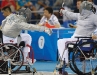 Fencer Pierre Mainville on the attack