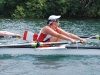 Victoria Nolan at home in her sport, adaptive rowing