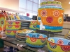 Eclectically coloured dishes