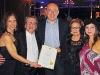 Maurizio Bevilacqua, mayor of Vaughan;  Michael Luisi and his wife, Connie Luisi, and daughters  Gloria and Grace