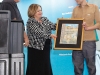 Patrick Lake, executive director of York Region Children’s Aid Society,  Olga Ferro, principal of York Catholic District School Board, and John Watson, winner of the Best Drama Award 