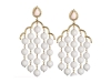 DANGLING DAZZLES -  Don these white coral Angelica earrings for an alluring look.  www.vivre.com