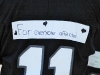 Players were encouraged to write who they were playing for on the back of their jerseys.