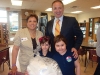 Mayor Maurizio Bevilacqua, Roslyn from the Angel Hair Foundation and the inspiration for the event – Aliyah and Eva.