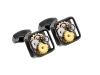 Tateossian cufflinks give off a trendy and sophisticated vibe.   