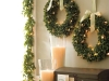 Lit Boxwood Wreath