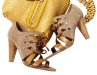 Leather and suede sandal  by Tod’s; Weave purse by Oryany