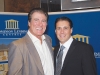 American football legend Vince Papale with local mortgage broker Vince Tarantino.