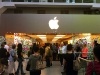 Crowds gather at Toronto Eaton Centre's Apple store days after Steve Job's death. 