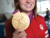 All that glitters is gold for local Olympic champion Rosie MacLennan. (Photo by Jesse Milns)