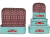 Thank your bridal party for carrying you through the planning process with sweetly stitched Pool Multi Dots Suitcases from Paper Source. These pleasant polka dot presents can be stuffed with personalized mementos.