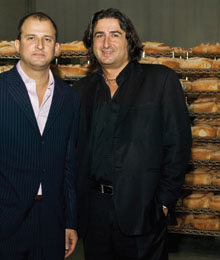 Villa Di Manno Bakery’s Rob Mendicino, vice president, and Joe Di Manno, president. 