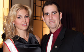 Miss Universe Canada Elena Semikina and Special Olympian Ryan Colpitts