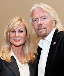 Vivian Risi and Sir Richard Branson